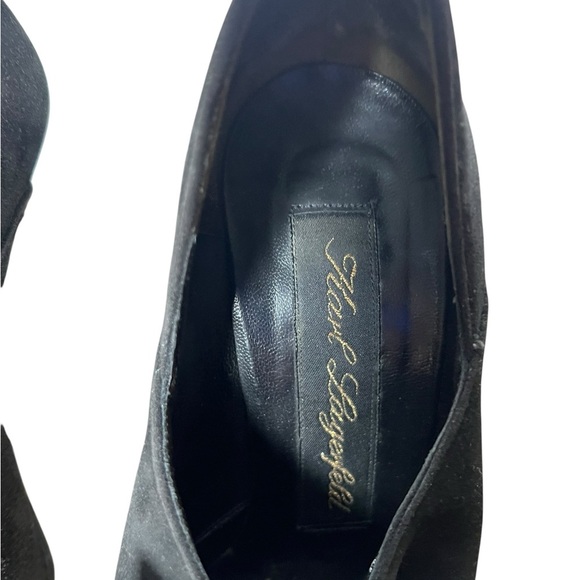 Karl Lagerfeld Charcoal Suede Heels - Vintage - Picture 2 of 5